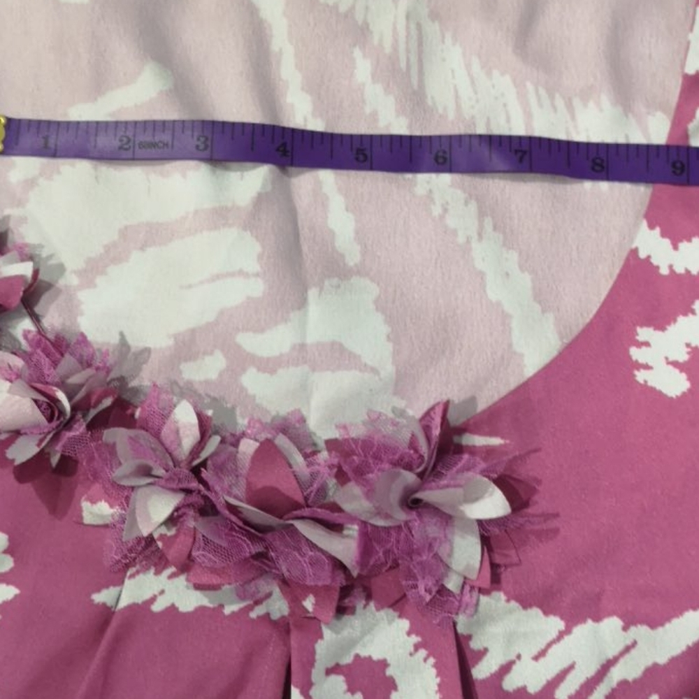 Sejour mauve and gray short sleeve shirt